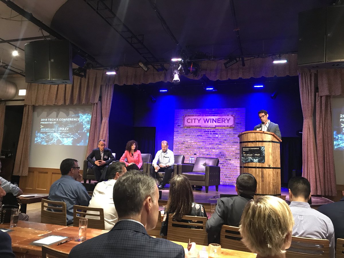 gener8tor's tweet photo. We are excited to be at #2018TechX Conference today, find @AbbyTaubner or @FonfaraPhil and say hello! Thanks to @BNYMellon and @FoleyandLardner for putting it on. https://t.co/sfcqGTvUmj