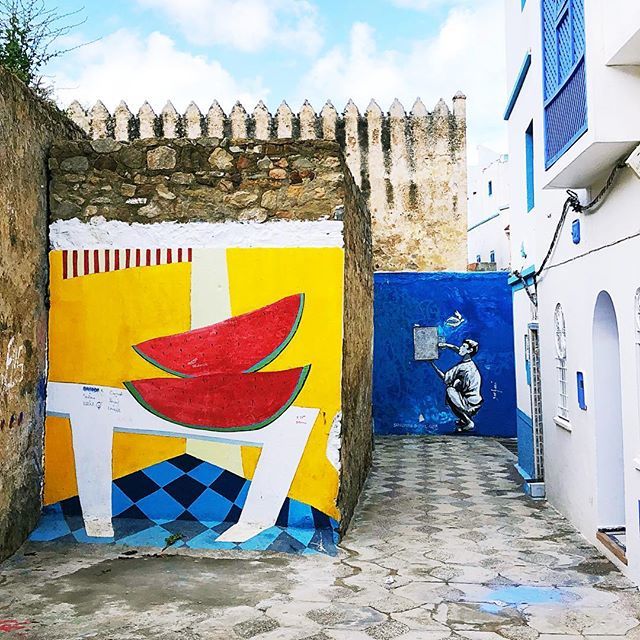 Today in Tanger 🇲🇦☀️ ... #streetart #mural #tanger #morocco #citytrip #passionpassport #potd #picoftheday #instago #igmorocco #travelgram #wanderlust #goodlife #explorer — ift.tt/2KxXH33