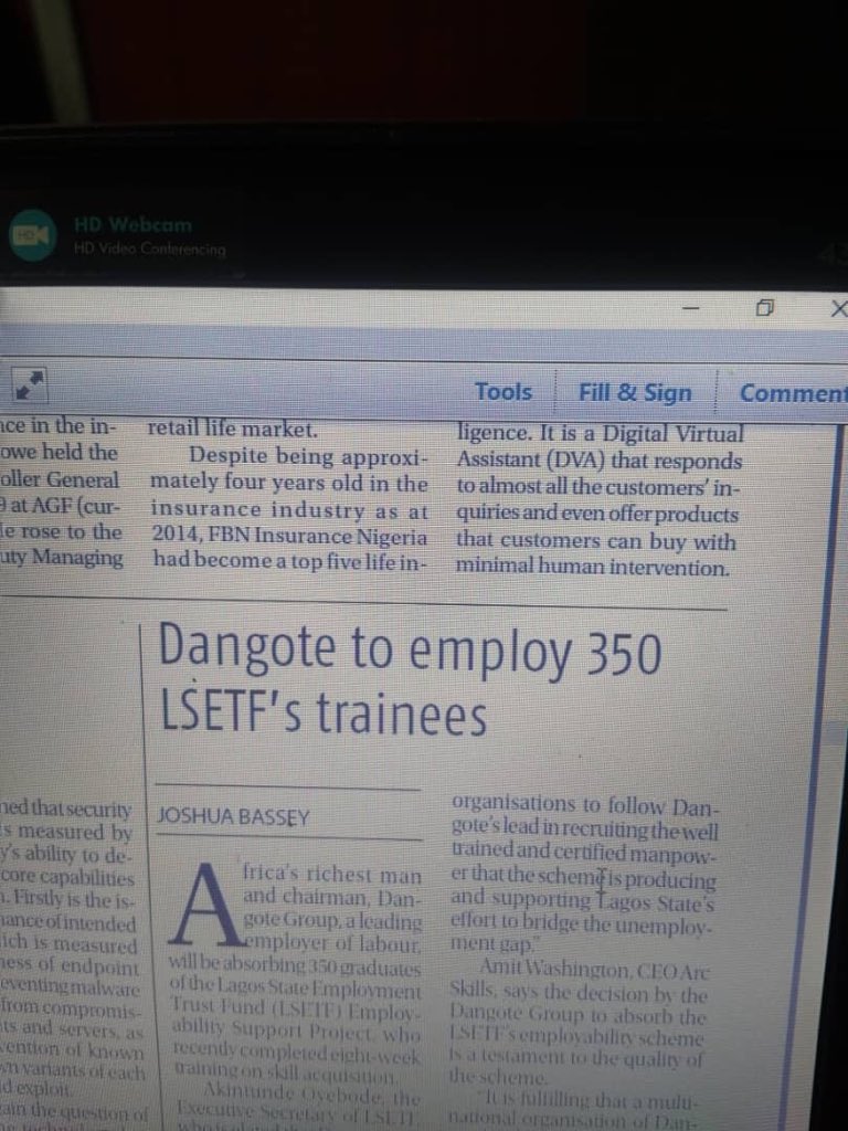 AO1379's tweet photo. Projects like the Dangote refinery provide a massive opportunity to train unemployed Nigerians and place them in jobs. https://t.co/5gITrEWAVW