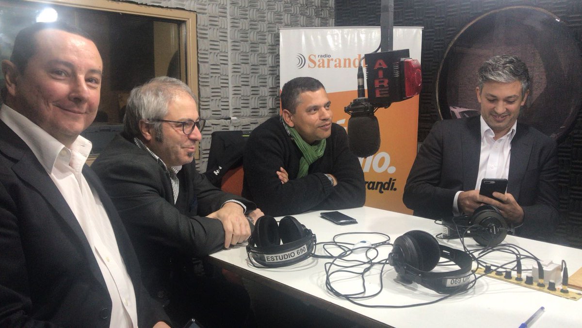 RadioSarandi690's tweet photo. (AHORA) En @Vivalatarde690 Adrian Ramírez de España, Mateo Martinez, Mauricio Campiglia y Hector Pardiñas de Uruguay, organizadores del  CharruaCon 2018 Security Conference evento que aborda temas prácticos de seguridad de la información explicando las nuevas técnicas de hacking. https://t.co/08KoH4TFPs