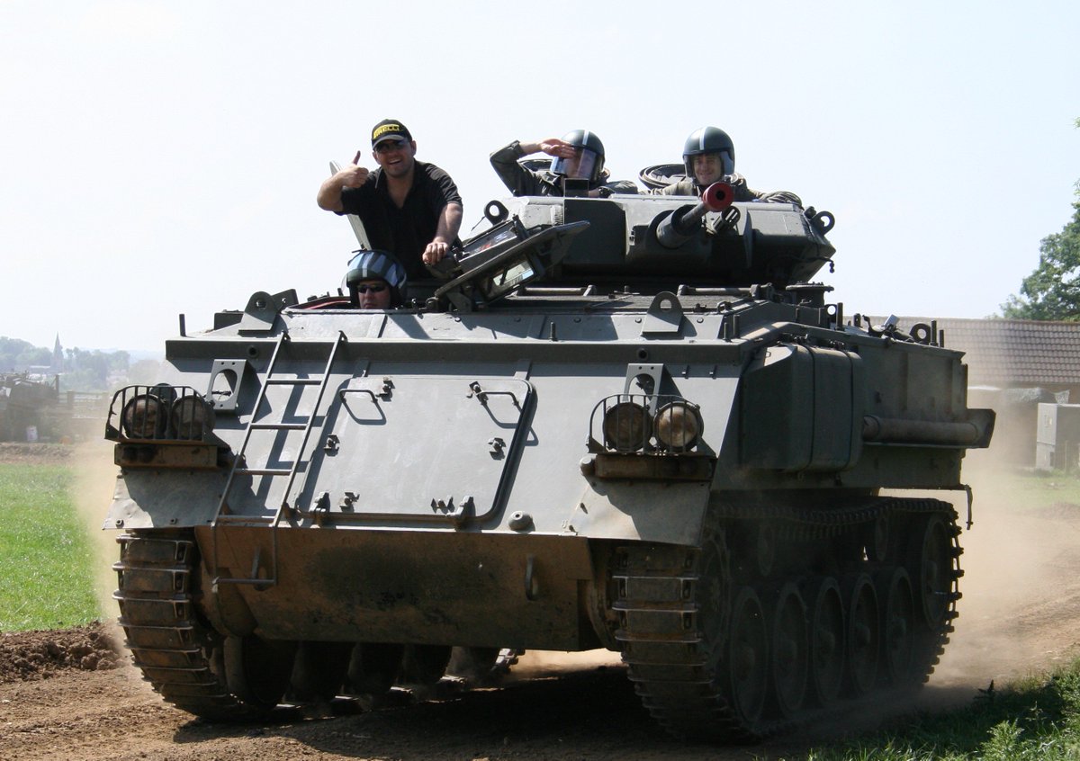 PJFoundation's tweet photo. Sounds like this would get the adrenaline pumping! Big thanks @ArmourgeddonUK for the Tank Paintball Battle experience donation to #PJFshoot2018 #Tankbattle #Tankdriving #Paintballing #PJF #Charityevents #Fundraising https://t.co/jGd98ngEPg