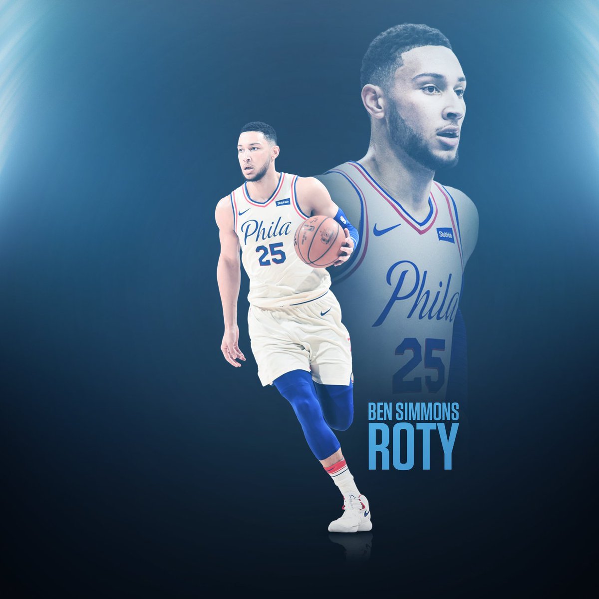 posterizing305's tweet image. On that comeback wave.. Is Ben Simmons the rookie of the year? #PhilaUnite