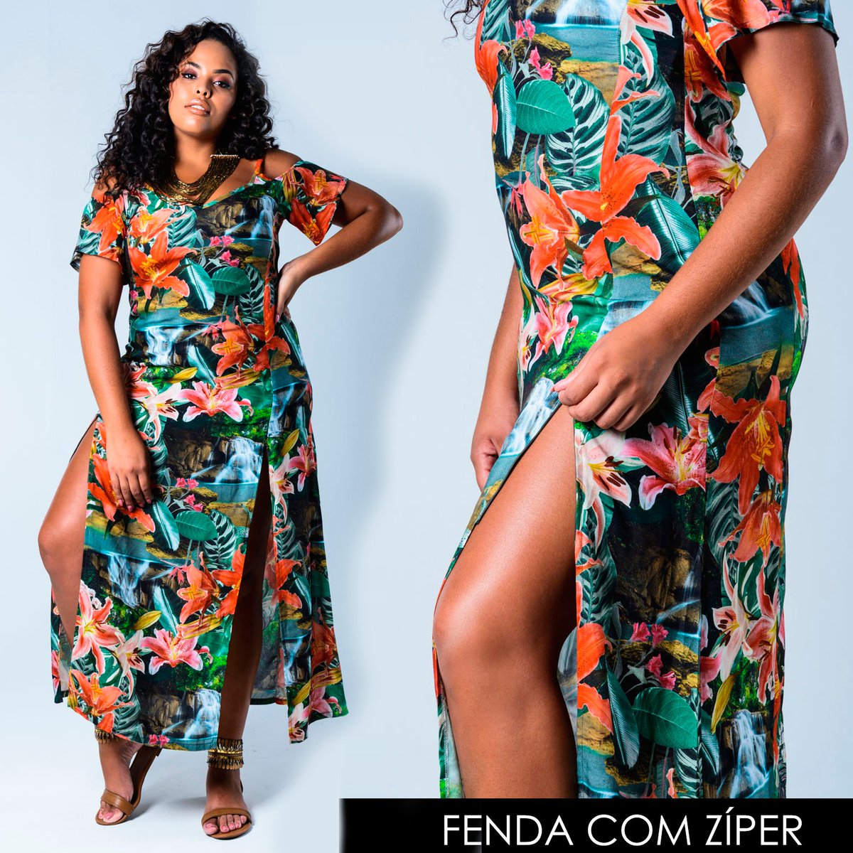 vestido plus size bras