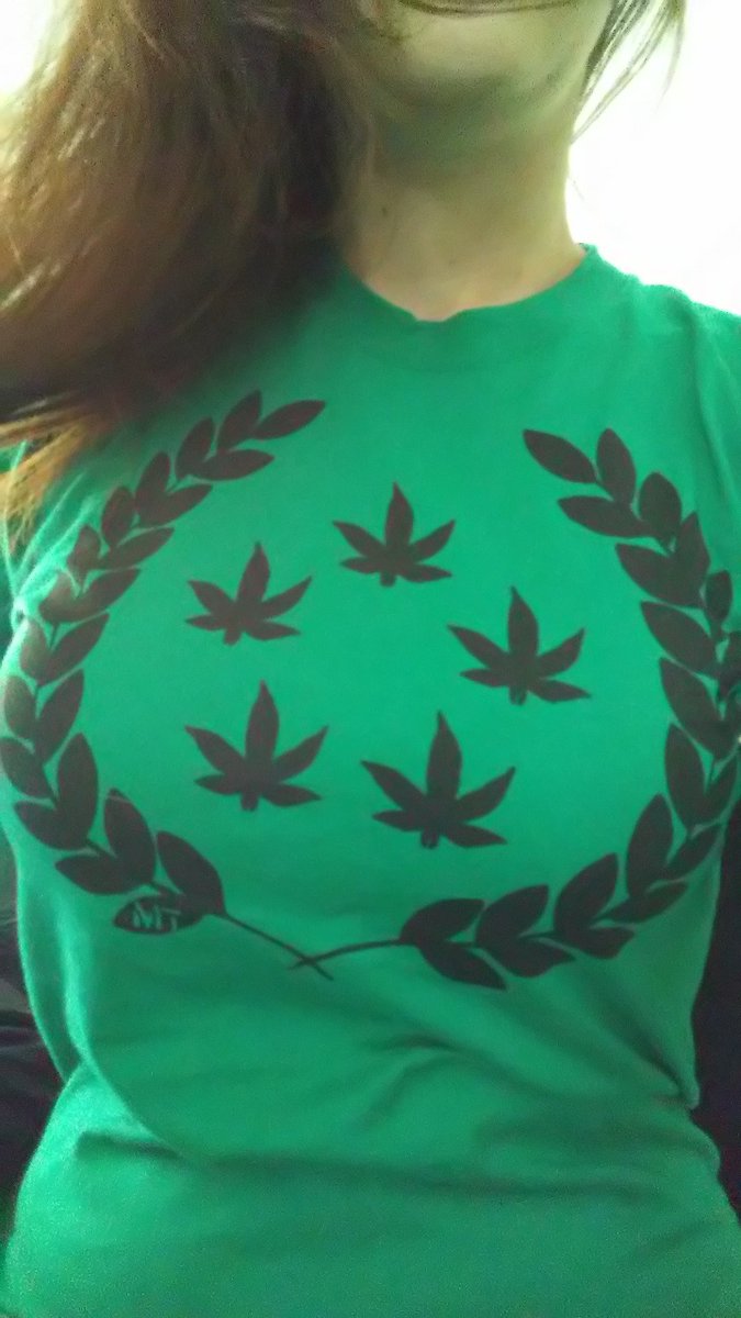 Real_FLAMES420's tweet photo. @ArmyOfPotheads Sorry it's late but we really love the shirt. It fits great! Thank you so much 😊 
@SmoknSara420 😘💨💨💨💕 https://t.co/4D97oO8bXo