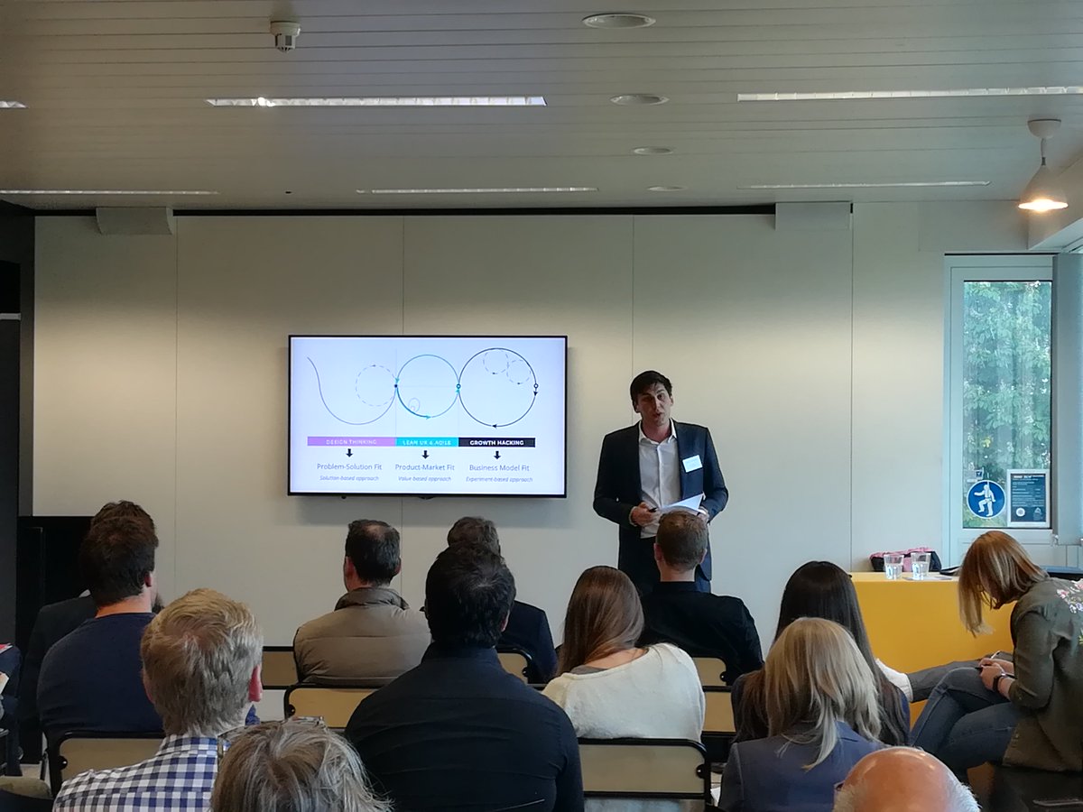 DigitagTv's tweet photo. @Sachawb on the connection between #DesignThinking, #lean, #agile and #growthmarketing to develop innovative projects in different sectors. #NextTech18 #nexttech https://t.co/W32A7WhCr8