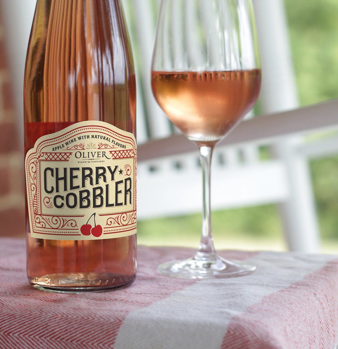 OliverWinery's tweet photo. How to celebrate National #CherryCobblerDay: with Cherry Cobbler wine! Join us to celebrate the release of this delicious treat today until 7 p.m. today at our tasting room: https://t.co/2Q8XNfcrHe #nationalcherrycobblerday #losethefork https://t.co/POoM1Z3IUn