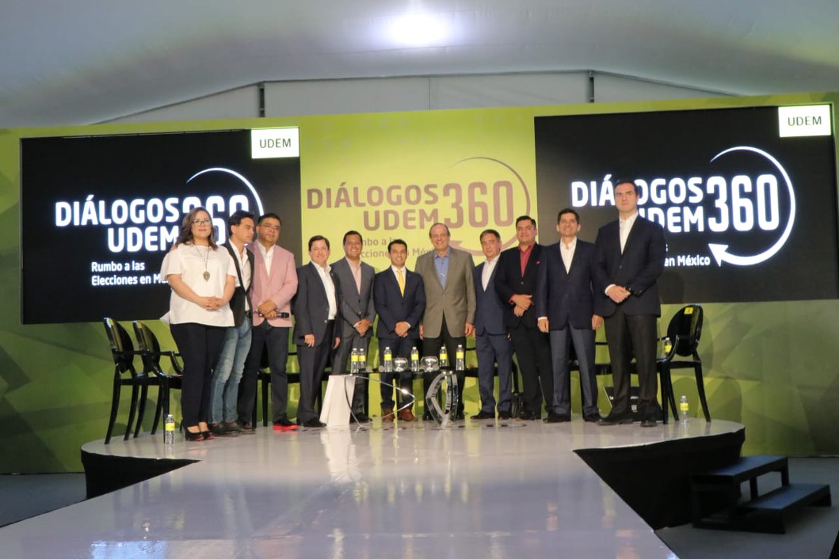 udem's tweet photo. Gran interés de nuestra comunidad por escuchar a los distintos aspirantes a la alcaldía de #Monterrey, en #DiálogosUDEM360. Nos acompañan: Jesús Abascal, @EBarriosRdz, @FelipeCantuR, @AdrianDeLaGarza, @aldo_fasci, @IvanGarzaT, @AdalbertoMadero, Ana Villalpando, y @elpatozambrano https://t.co/1SC1qWlJLS