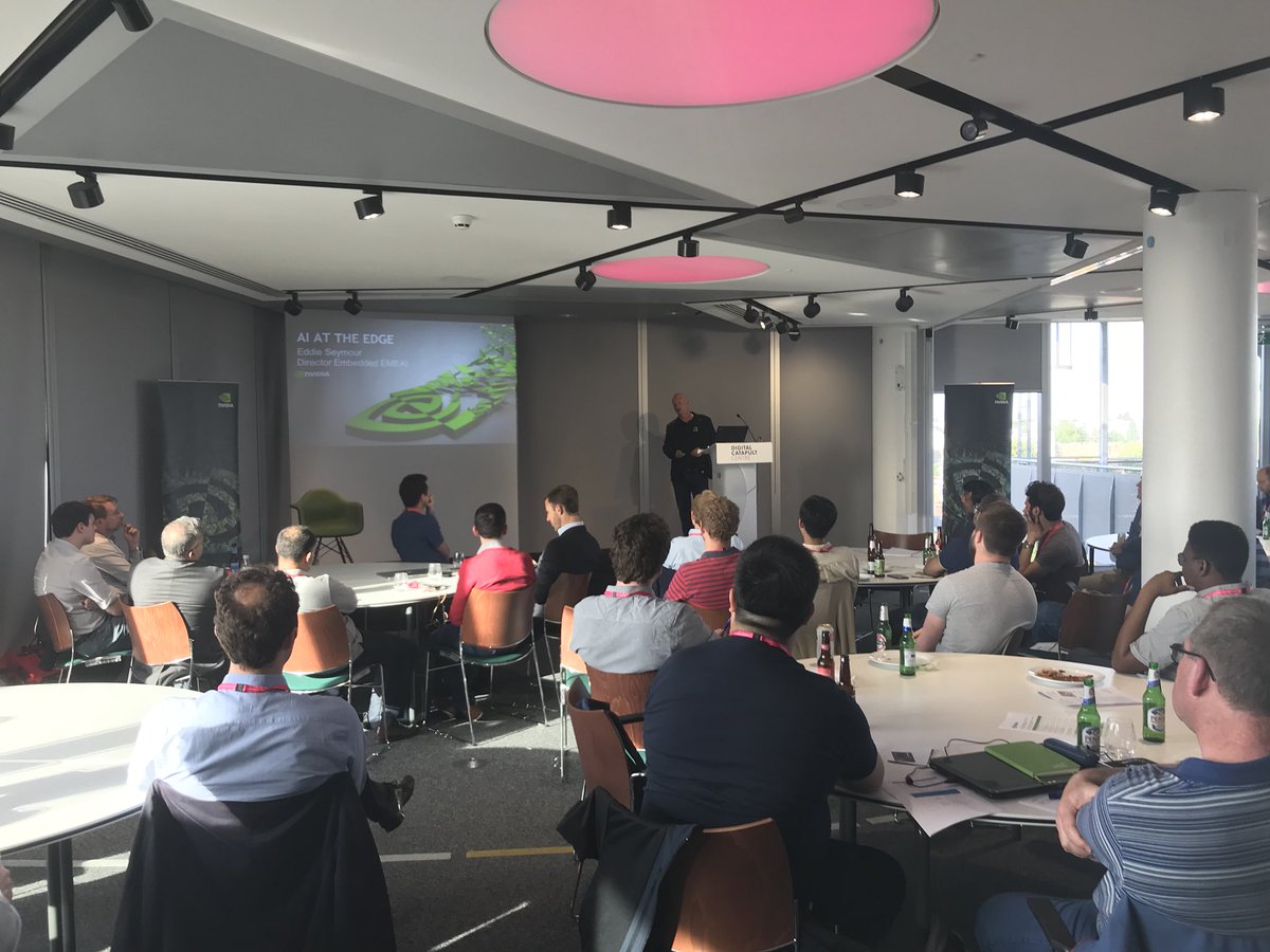 Pete_Bloomfield's tweet photo. Great turnout for our #JetsonMeetupEU @DigiCatapult looking forward to seeing some use cases and applications https://t.co/bNdjF0fQOR