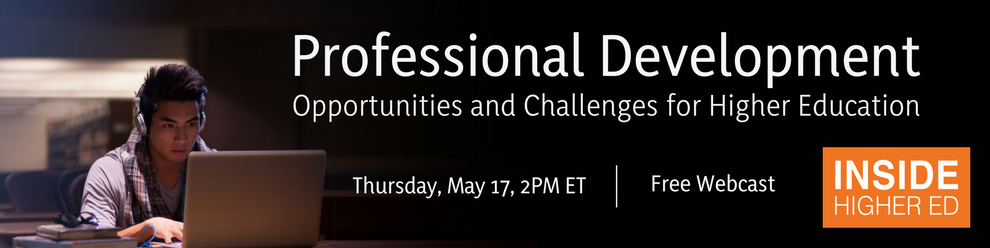 insidehighered's tweet photo. As many colleges seek to attract older, working adults as students, professional development offerings have become key. On todayโs webcast, weโll explore how crucial the adult market is, and opportunities/challenges for higher ed. Register: https://t.co/gKQiNwNjt9 #IHEprofdev https://t.co/5MuBMk54Vf