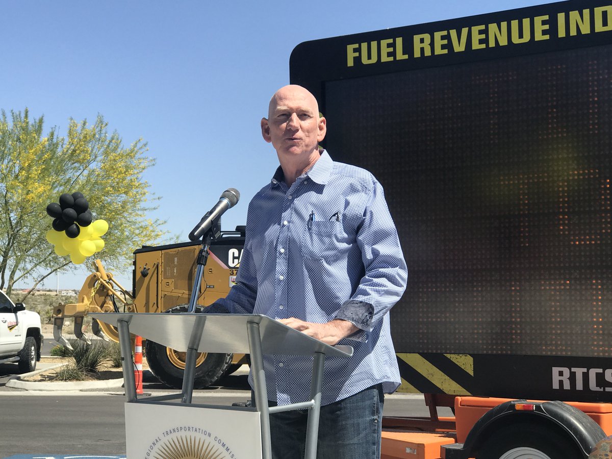 RTCSNV's tweet photo. We are here at Lone Mountain Regional Park to celebrate the “beginning” of the 10-year extension of Fuel Revenue Indexing. – @ClarkCountyNV Commissioner and #RTCSNV Chair @LB4LV#TimeToBuild #FRINV https://t.co/seLTJVznqE