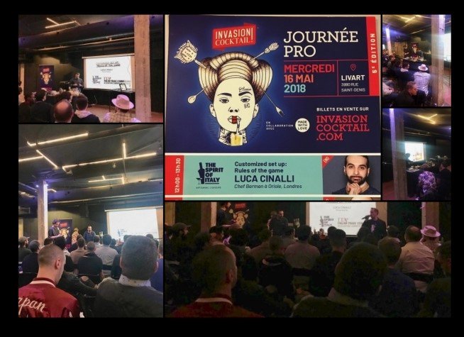 ITAToronto's tweet photo. The #InvasionCocktail event w/ @TSOItaly at #QuartierGénéral @lelivart1 in #Montréal was an absolute HIT 🌠🎆
#MadeInItaly #Cocktails 🇮🇹🍹🔝🌐
#Kudos to #LucaCinalli &amp; 
🍹 #AriannaCaprini @GrappaNardini 
🍹 #PasqualeProvinzano @LucanoUSA 
🍹 #DanieleTaccone @liquorestrega https://t.co/znUjbrnBFt