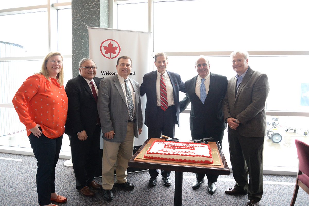 RISenateDems's tweet photo. Passengers on @AirCanada's first non-stop flight between Toronto and Warwick arrived this morning! We're sure you'll agree that there's no airport quite like @tfgreenairport  in New England: close, convenient, and on the rise. https://t.co/fAAt872PDo