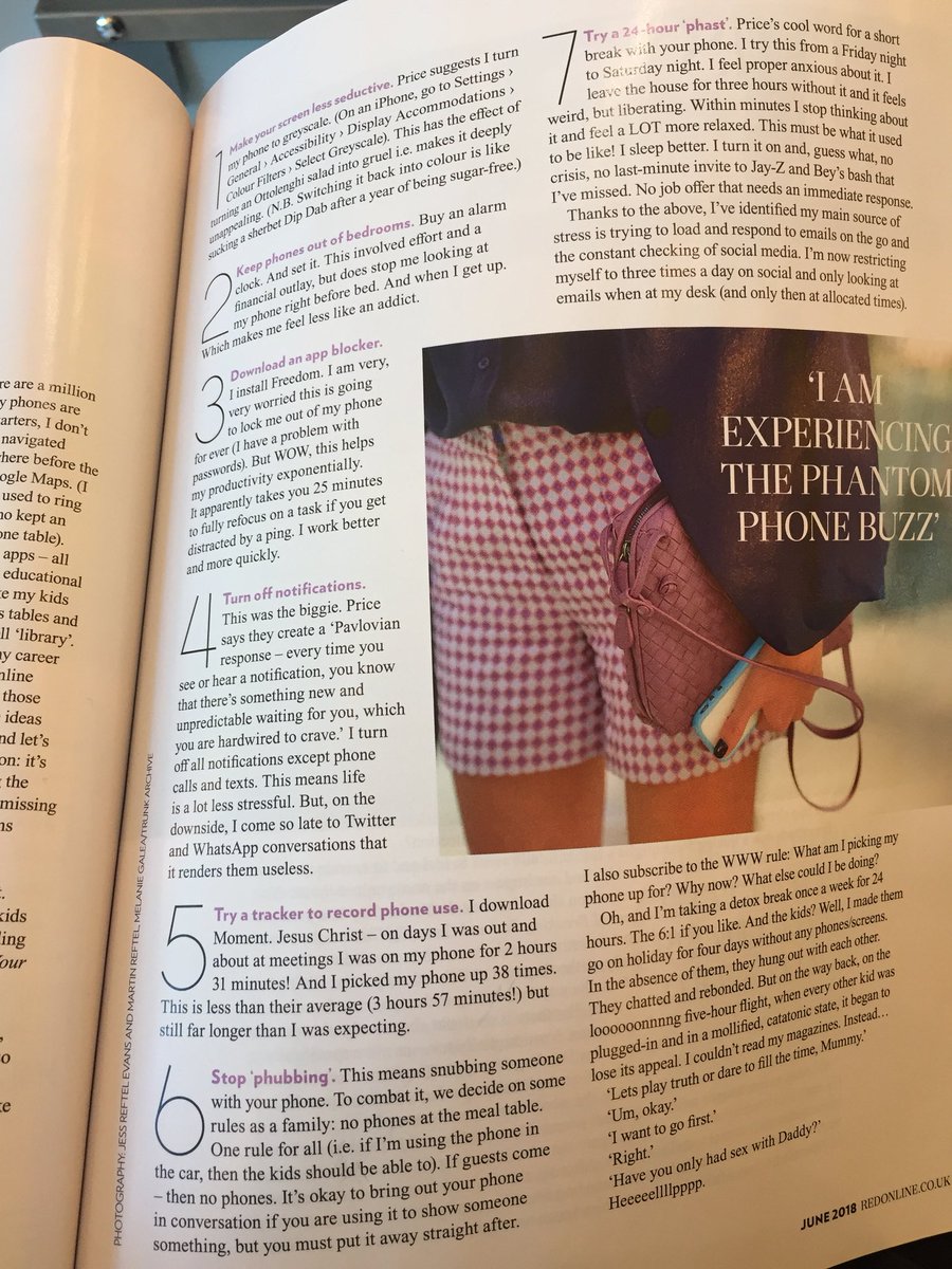 tammini25's tweet photo. Interesting read whilst having my hair done. Have tried greyscale and turning off notifications. Apologies if I have ever ‘phubbed’ #putthephonedown #phonebreak #moretolife https://t.co/9bqnmCA8wX