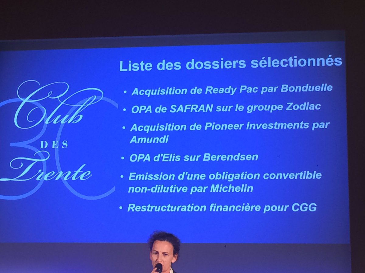 6 opérations financières sur 24 dossiers retenues par les étudiants <a href="/HECParisMasters/">HEC Paris Masters</a> Finance avec #HECprof <a href="/olivier_bossard/">Olivier BOSSARD</a> &amp; les directeurs financiers des grands groupes français <a href="/clubdestrente/">Club des Trente</a> #PrixClubdesTrente