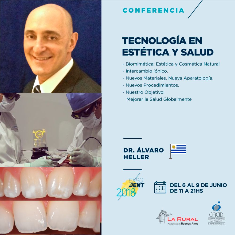 expodentBA's tweet photo. Avance // Conferencia

Dr. Álvaro Heller 🇺🇾
Tecnología en Estética y Salud

>> Miércoles 06 de Junio - 17 hs [MWR56] >>

> Inscribite! https://t.co/xghS6LRlAy <

Expodent 2018
La Rural – del 6 al 9 de Junio.

 #expodentba2018  #LaRural #disertantes #conferencias #odontología https://t.co/ObO7HLvVGC
