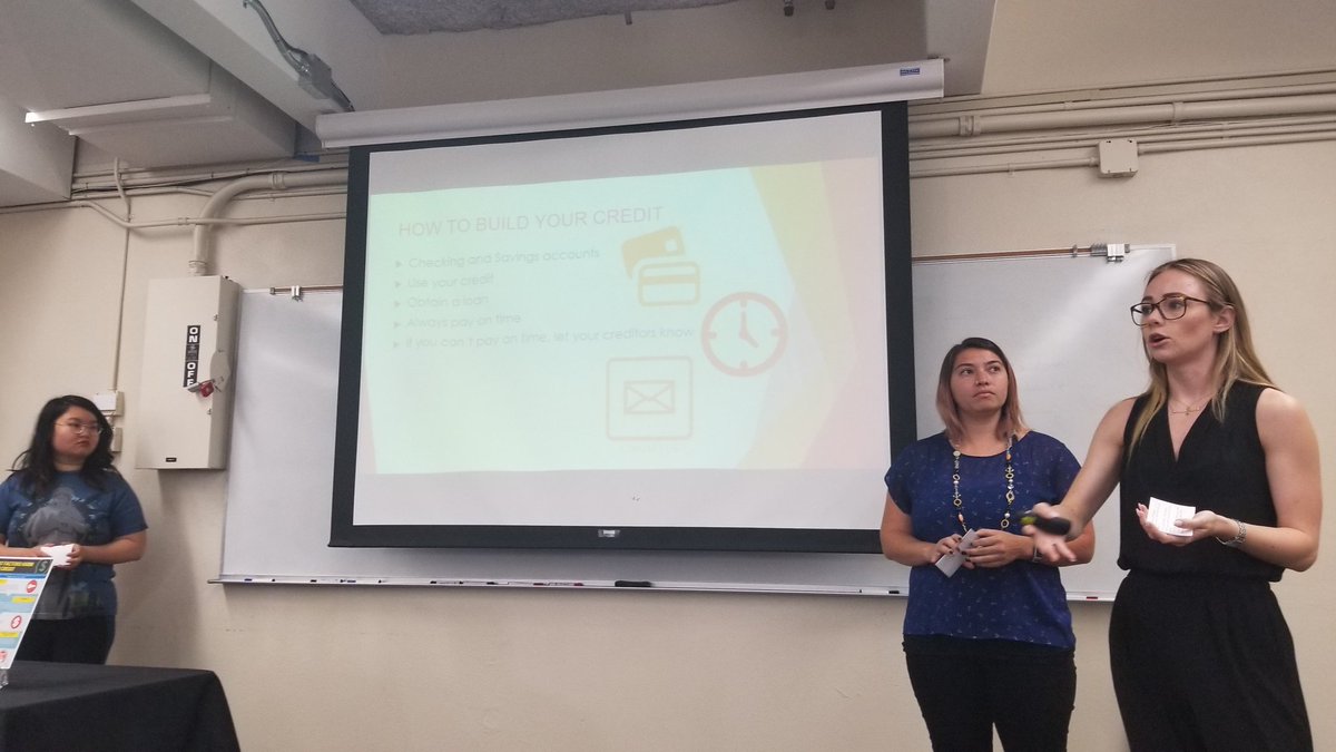 katiepala's tweet photo. I love the final presentations in @profeskew 's class! Lots of hard work and shared learning! Posters made with @canva #creatingislearning #teamprojects https://t.co/EDshkaeAC2