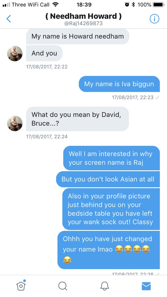 stephaniemain2's tweet photo. This clown originally had his Asian name up ... but blamed autocorrect https://t.co/vDjiQNeyNL