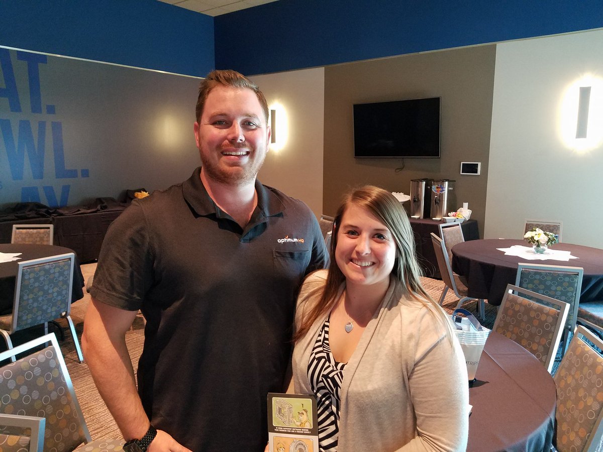 optihq's tweet photo. Kyle and Amanda had a great time at the @NetworkingToo event last night at @MyMainEvent! #networking #networktogether #events https://t.co/NivFgqs0QB