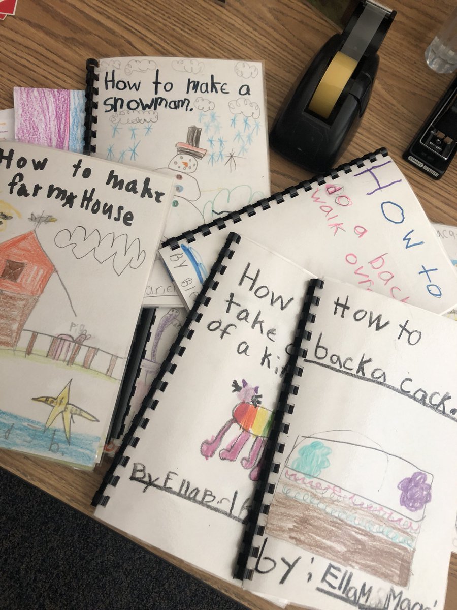 We loved writing our own “how to” books! #ecessoar #ecesreads <a href="/EastClaytonElem/">East Clayton Elem</a> @ECEreads