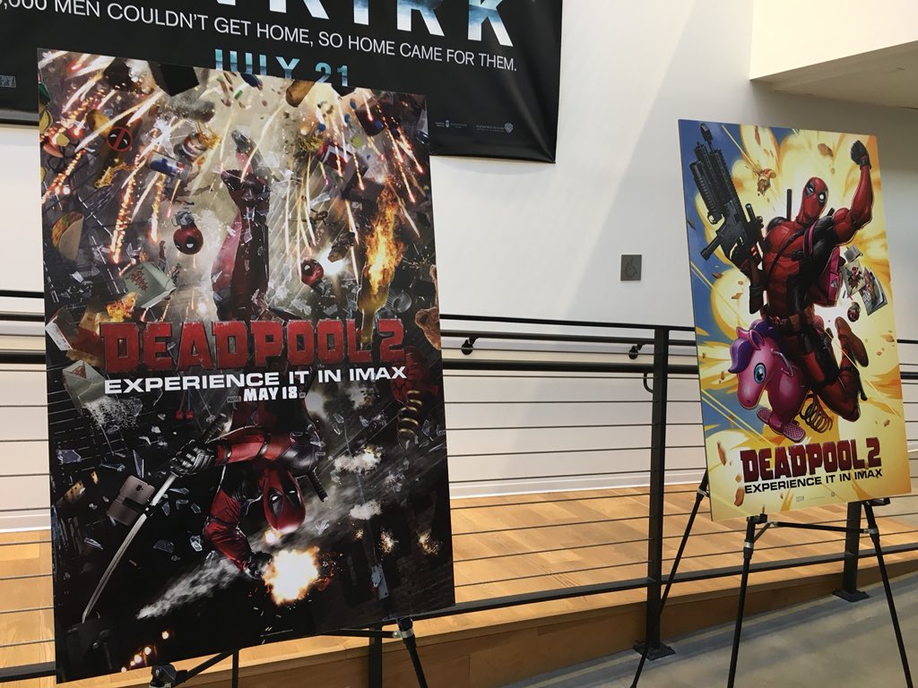 AndrewWester24's tweet photo. #Deadpool2 is a great sequel! Hilarious &amp; great action. One of the biggest laughs &amp; claps ever for an end credits scene! Thanks to @colliderfrosty @ColliderVideo @IMAX @deadpoolmovie &amp; @20thcenturyfox for the early screening &amp; Q&amp;A with @DavidMLeitch #IMAXDeadpool #ColliderImax https://t.co/SYQDUWdCRU