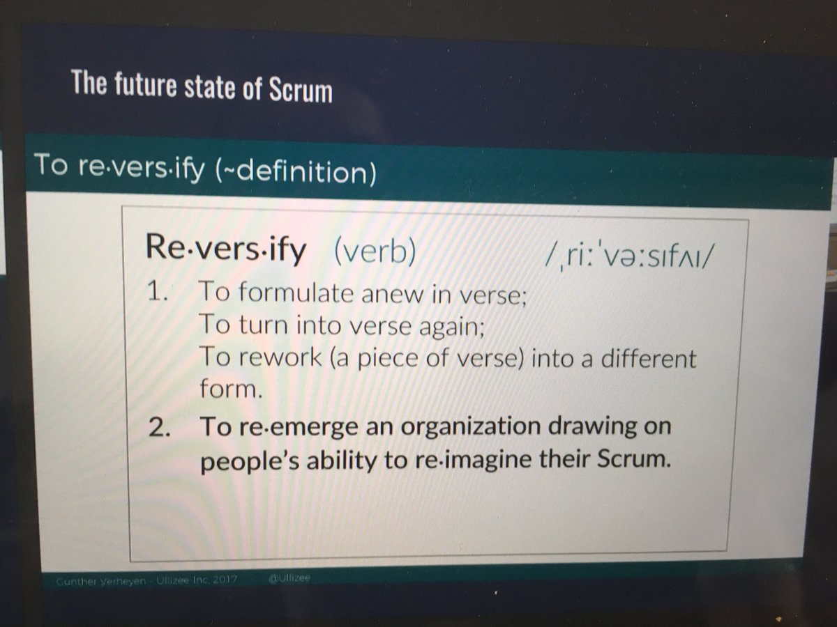 KatOsodrac's tweet photo. « The Future of Agile is actually in the small » @Ullizee @PurpleWiseAgile @XebiaFr #theFutureOfScrum #sharing https://t.co/96UpLqKx7i
