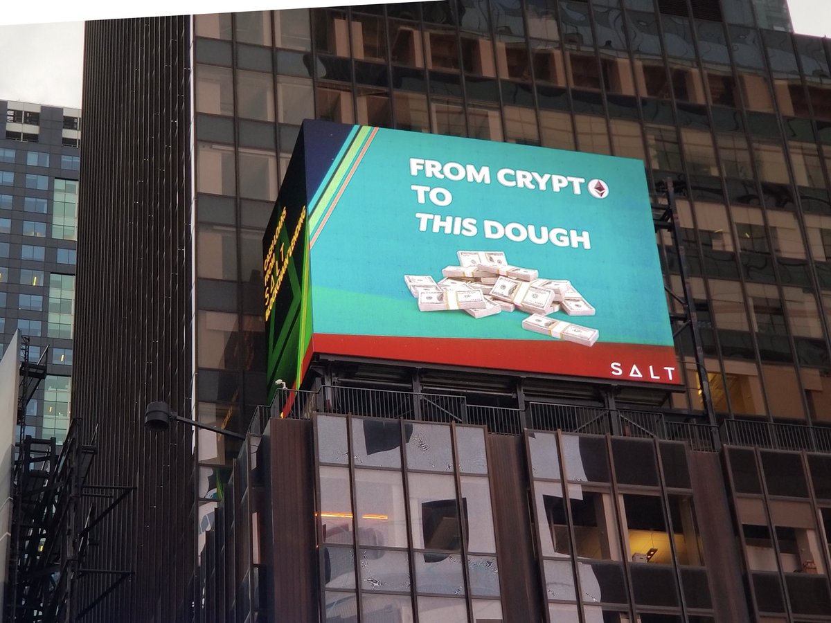 SALTLending's tweet photo. Take a selfie with our digital billboard in Times Square (1500 broadway &amp; 43rd) using hashtags #saltlendingco &amp; #sweepstakes to be entered to win a tropical getaway! Every 10 retweets counts for another entry! (Must submit tweet by Sunday 5/20/2018 to be eligible to win) https://t.co/BeDEDaWLlf