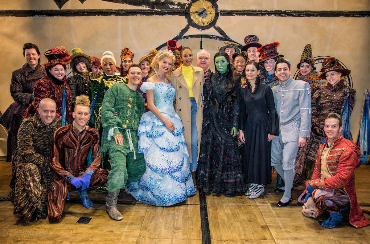 WickedUK's tweet photo. We had a STRICTLY Wicked time when @BGT judge &amp; @BBCStrictly winner, @AleshaOfficial, joined us at the @ApolloVictoria Theatre this week. Thank you for dancing through life with us, Alesha! https://t.co/UwZXF97Xft