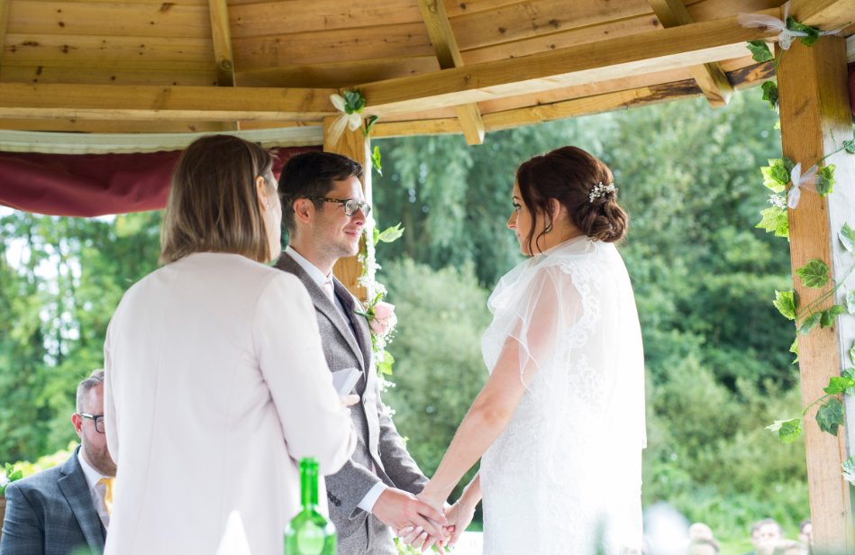 Say I Do in our beautiful rustic gazebo...a romantic setting for your ceremony.
Photo: louosbornephotography.co.uk