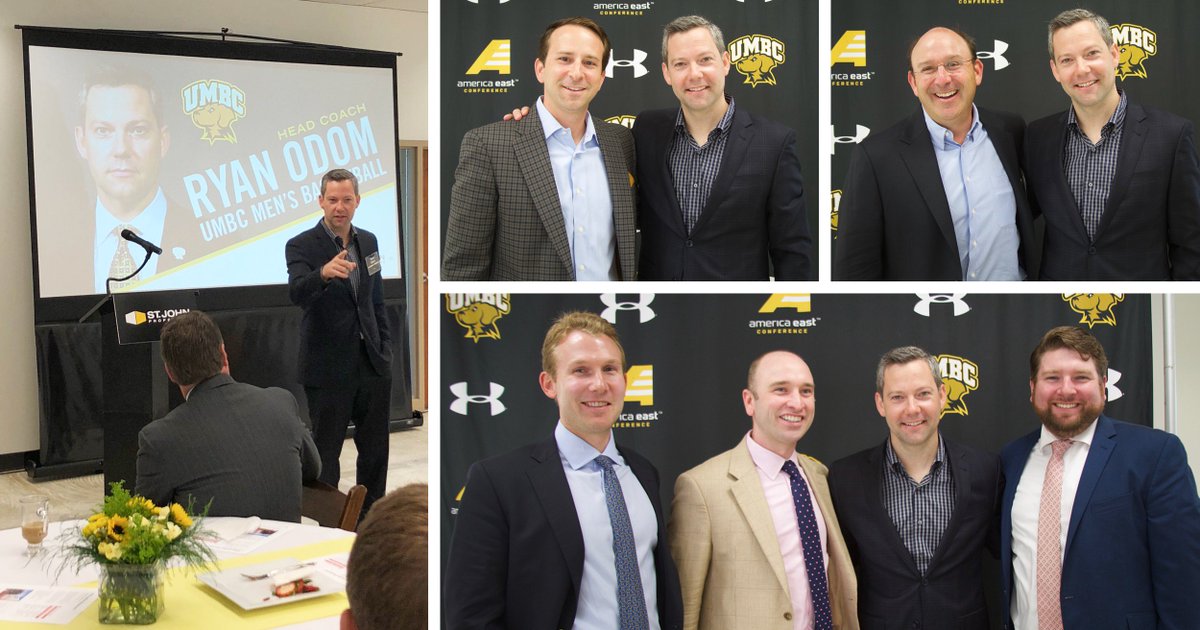 stjohnprop's tweet photo. Thanks to everyone who joined us at our 11155 Dolfield Blvd. project in Owings Mills, MD to hear Ryan Odom, head coach of the @UMBC Retrievers men's basketball team, speak about one of the greatest upsets in NCAA tournament history. 🏀 #RetrieverBeliever https://t.co/p72NMWEzGS