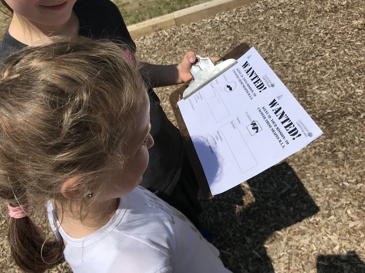 hsnyderBH's tweet image. Shape hunts with our big/little dippers #mathoutside #OutdoorClassroomDay @LonePineSchool @bhschools