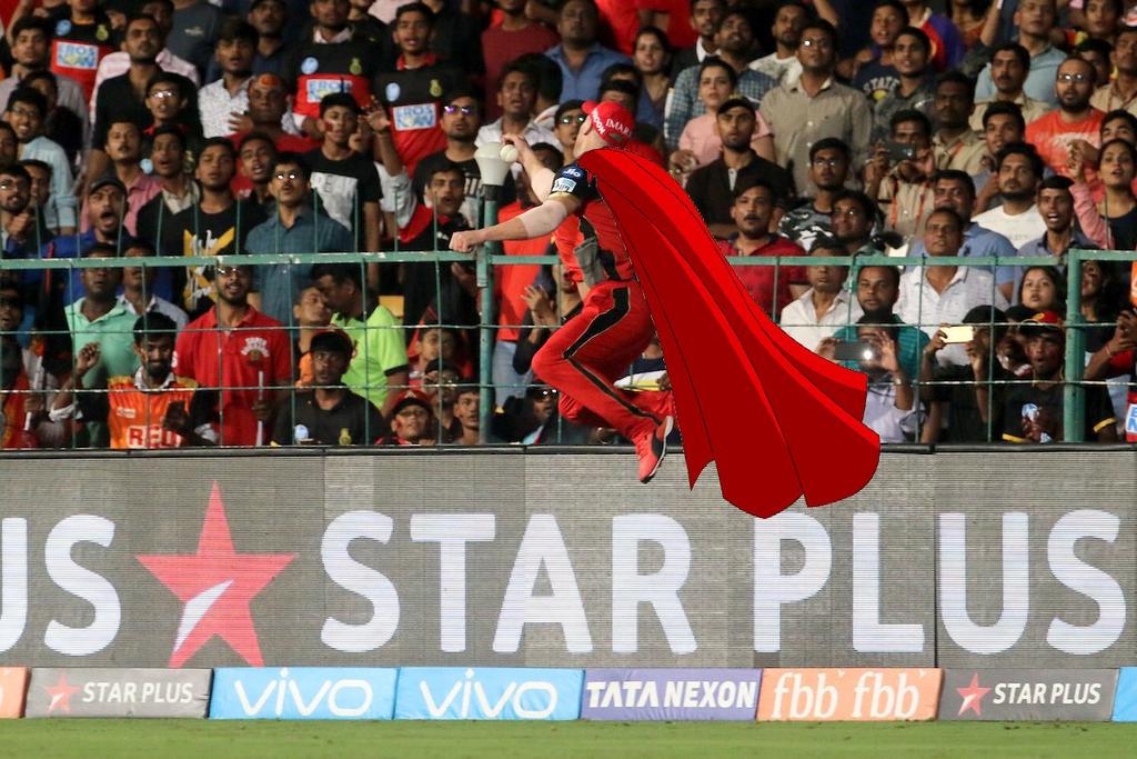 Superman in cricket #RCBvSRH  #ABD