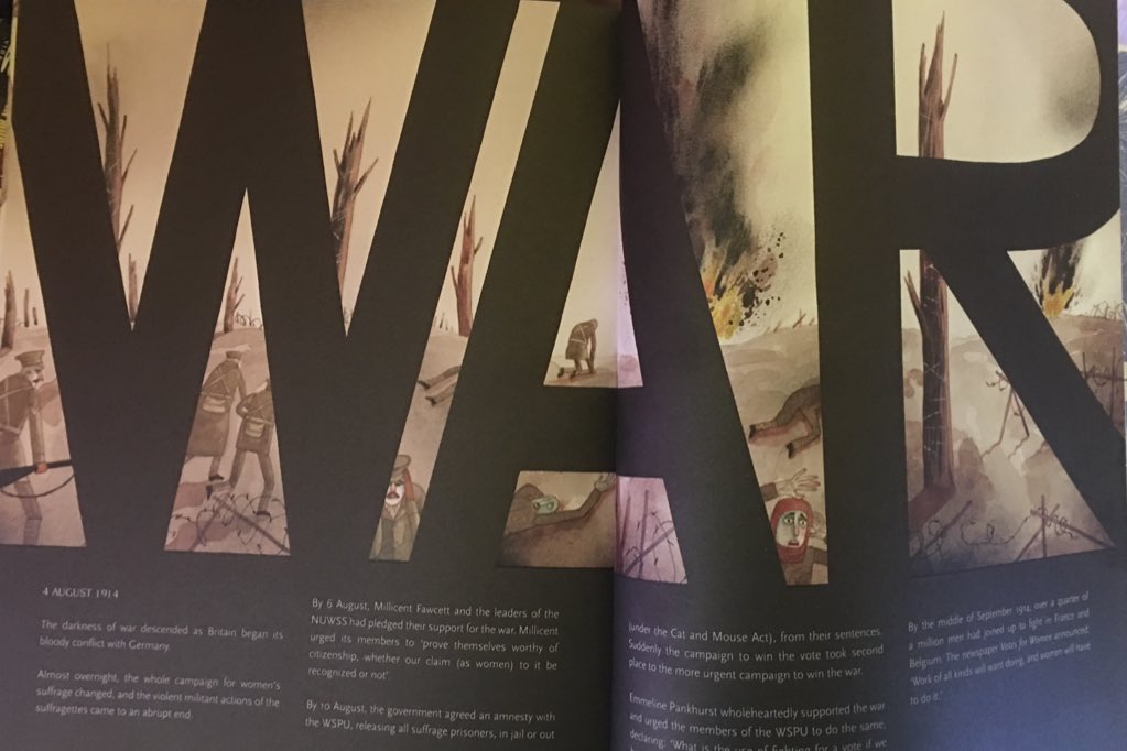 smithsmm's tweet photo. This is an absolute belter of a book. A stunningly illustrated history of the women’s suffrage movement. 

David Roberts has created not just a beautiful book but an important one to boot. #suffrage100 #womensEd https://t.co/7yMC6uUaMx