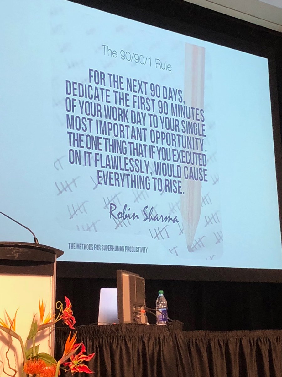 ACSESSCanada's tweet photo. Great advice from @drgregwells for being more focused #ACSESS2Work2018 https://t.co/Ssy9TIALwh
