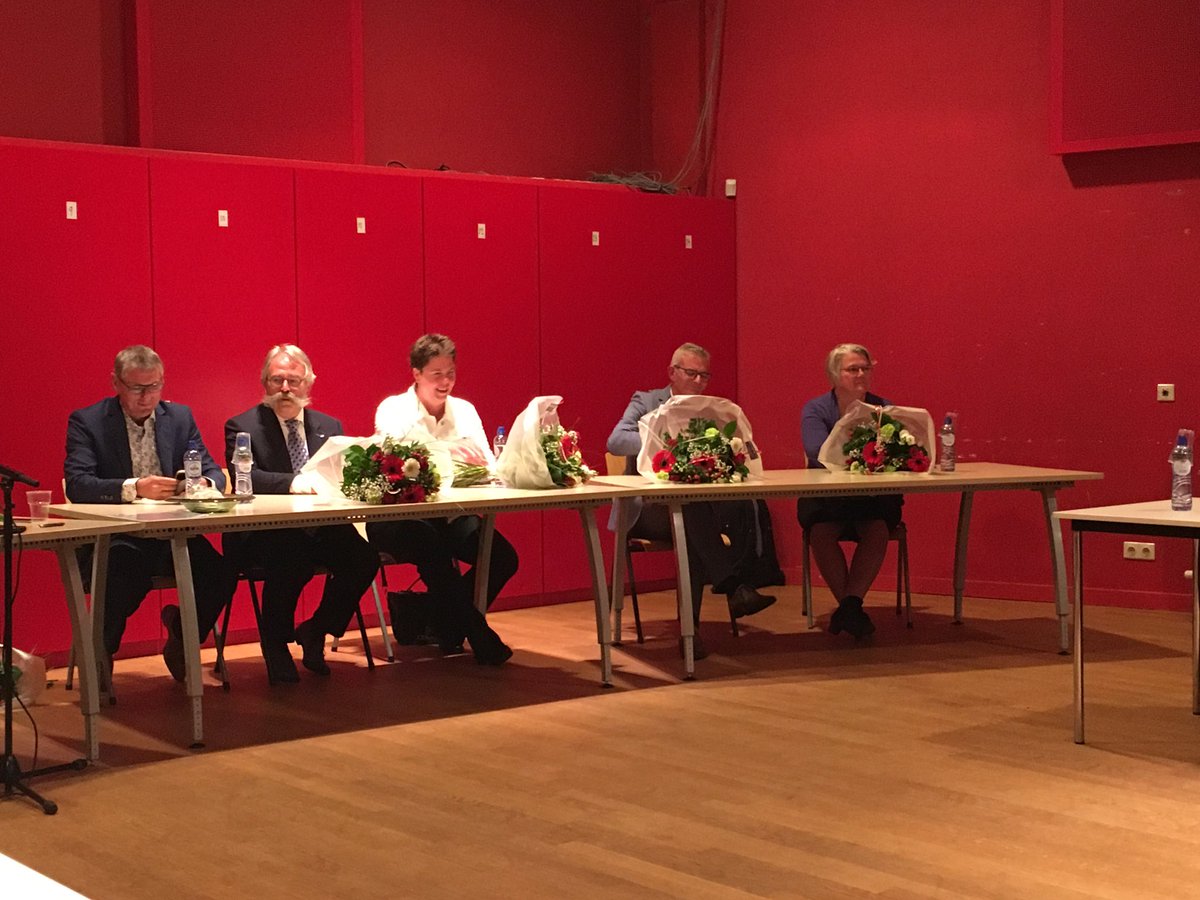 Het nieuwe College! Proficiat en succes!