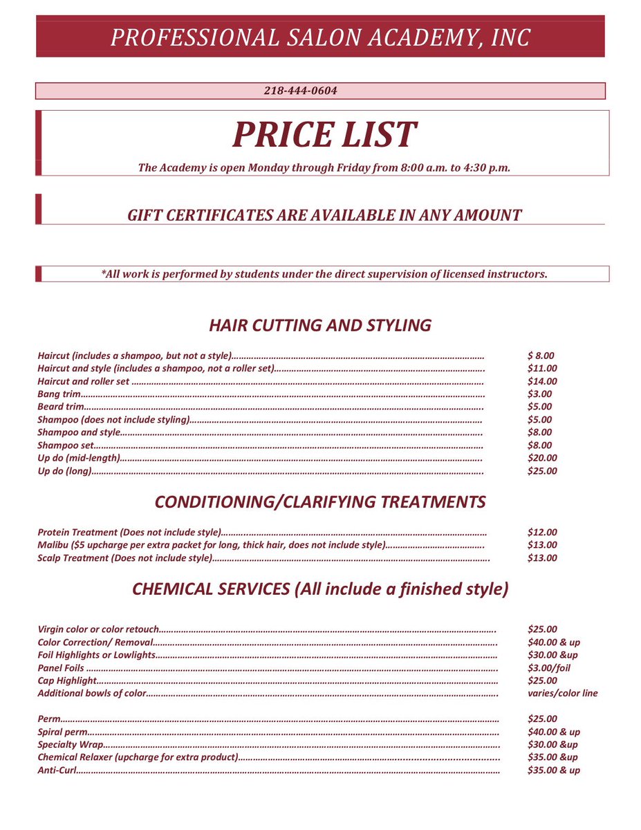 sidneyavenson's tweet photo. I graduate from Professional Salon Academy at the end of July! Come see me before I’m done! https://t.co/HhmADlz7bb