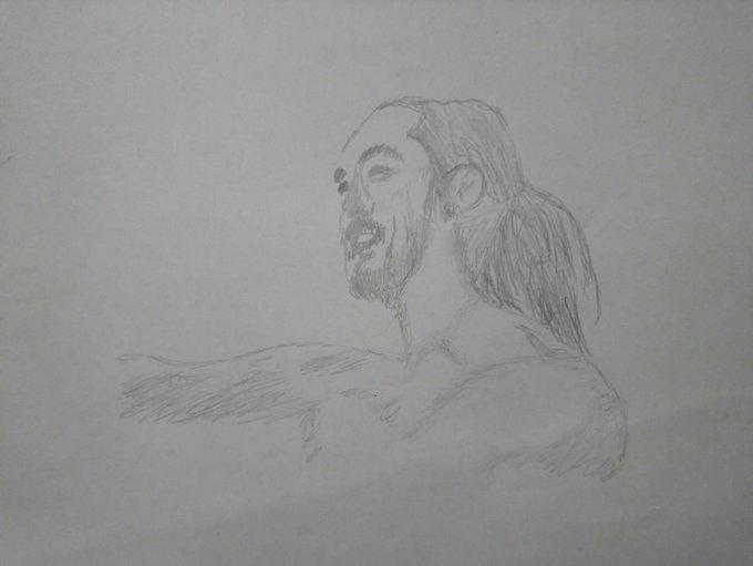 Just a quick drawing i did at work :) does anyone know who i drew? Take a guess :) https://t.co/oYIX