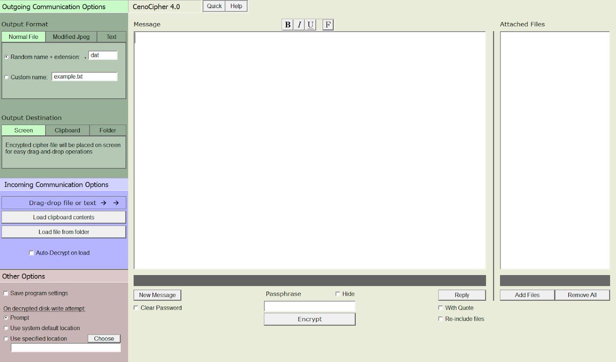 Dr2moke's tweet photo. RT KitPloit "CenoCipher - Easy-To-Use, End-To-End Crypto-Communication Tool https://t.co/g4b2NmVubp #CenoCipher #encrypted #EndToEndEncrypted #Linux https://t.co/nQ2w9q9OGy"