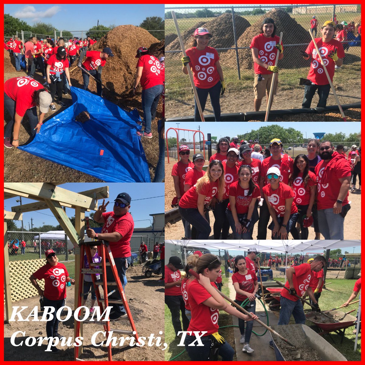 Giving back to our community is the best!! #KABOOM💥 #Target #D305 #GivingThursday so much fun!!