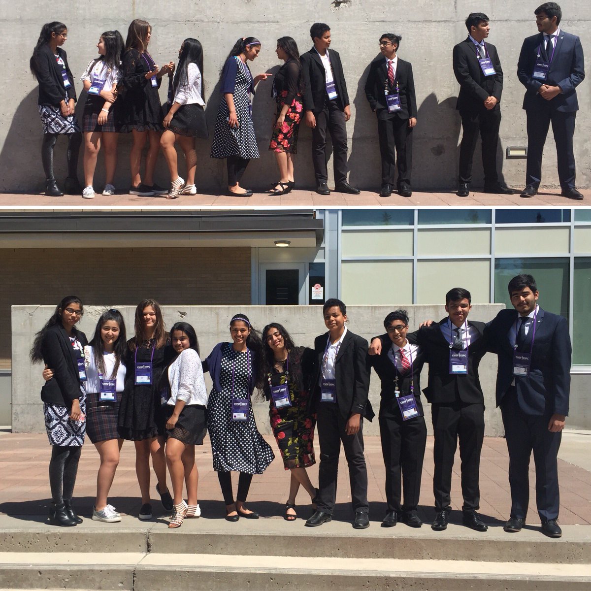 PeelScience's tweet photo. @cwsf_espc DAY 5 - Peel team looking good pre-awards ceremony! #cwsf2018 @ysc_sjc @PeelSchools @DufferinPeel @Mentor_TEAM @PortCreditSS @BramaleaSS @tomkenroadms @STFX_Tweets https://t.co/gmYzewe7Xr