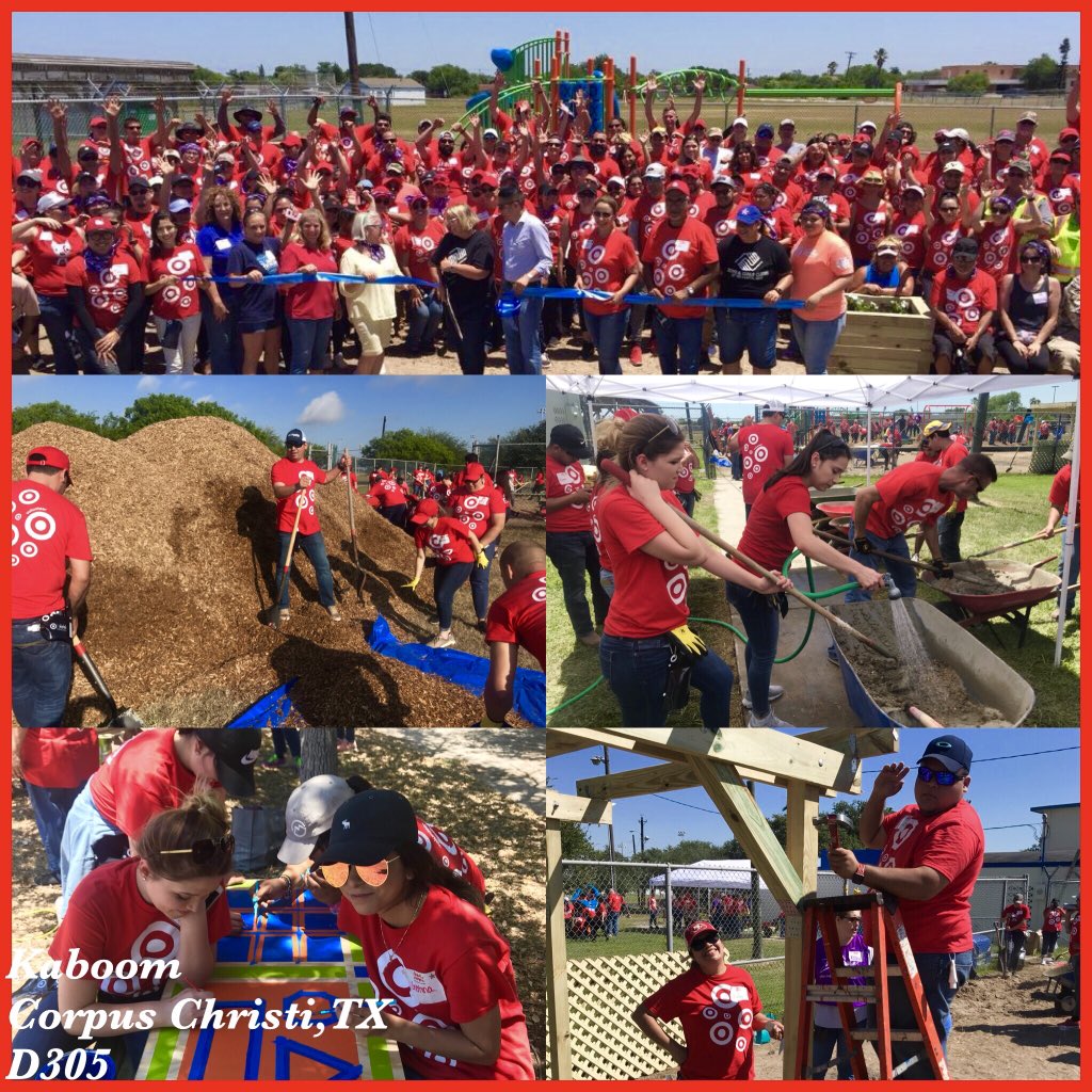 KABOOM💥 2018!! What an amazing experience! Over 140+ Target Volunteers #BuildingChampions #GivingThursday #D305Volunteer #BuildingPlaygrounds 🎯🎯🎯 #Target