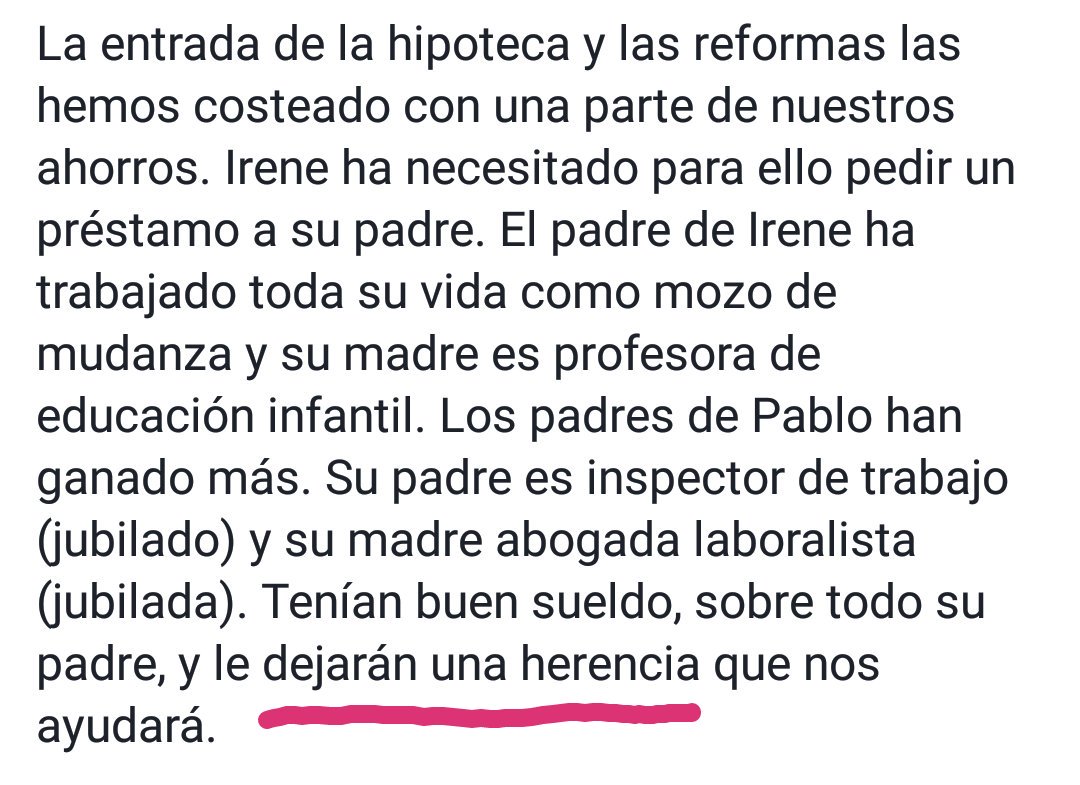eldelquijote's tweet photo. Dice Pablo Iglesias que, como sus padres van a ir pronto al hoyo, con lo que herede se puede pagar el palacete. ¿Soy el único que ve de muy mal gusto esta explicación? #AmorDeHijo https://t.co/8wpSWo6BKQ