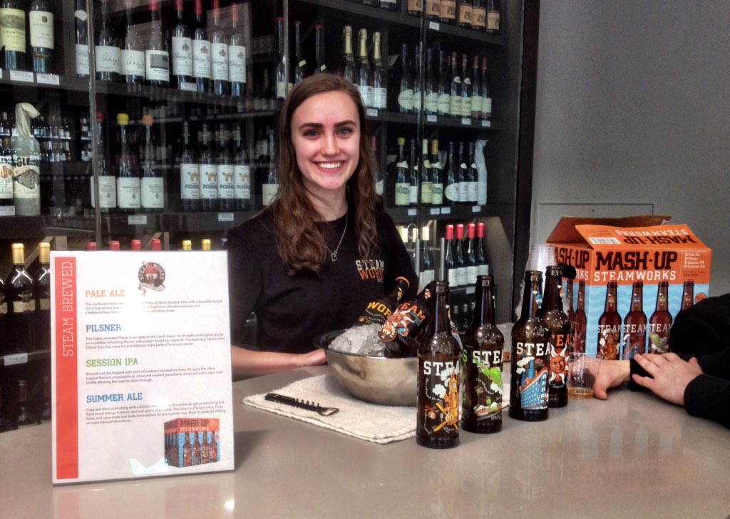 RobsonWine's tweet photo. Steamworks 
SUMMER MASH-UP sampling four malty morsels @steamworksbeer 
Today until 7pm! https://t.co/YP6ABqiSr5