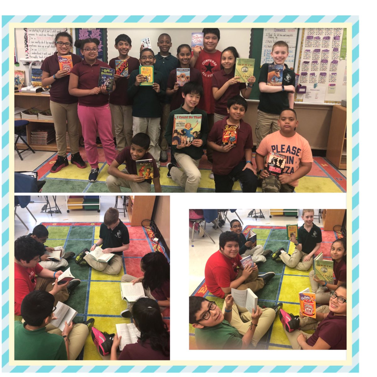 Class 5-305 is lifting the level of their work by reading, thinking and conversing!  
A big thank you to Lucy Calkins and the Reading and Writing Project for our engaging new books!📚 📖 📚 <a href="/TBerger76Q/">Mrs. Berger</a> <a href="/MrsTserbis76/">Mrs. Tserbis</a> <a href="/TimMiller76Q/">Tim Miller</a> <a href="/TCRWP/">TCRWP</a> <a href="/PS76Q/">PS76Q William Hallet</a>