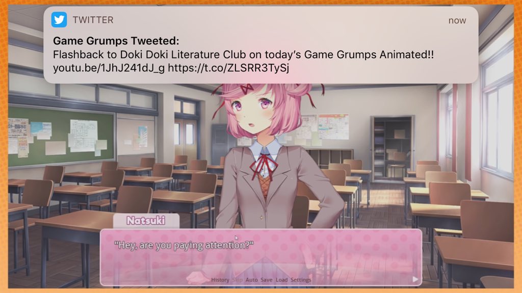 Game Grumps On Twitter Flashback To Doki Doki Literature Club On Today S Game Grumps Animated Https T Co Dsc6tpclv8