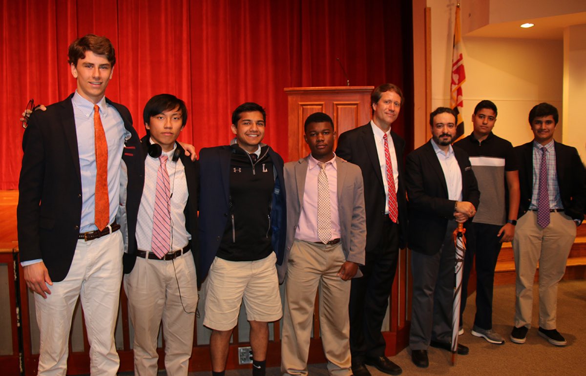 At the annual Boiardi Forum for Ethical Reflection, <a href="/coexist_org/">Coexist</a> CEO Dr. Tarek Elgawhary ‘97 talked to our boys about the lessons he’s learned in a life dedicated to fostering unity around the globe. bit.ly/2Ip0XRn