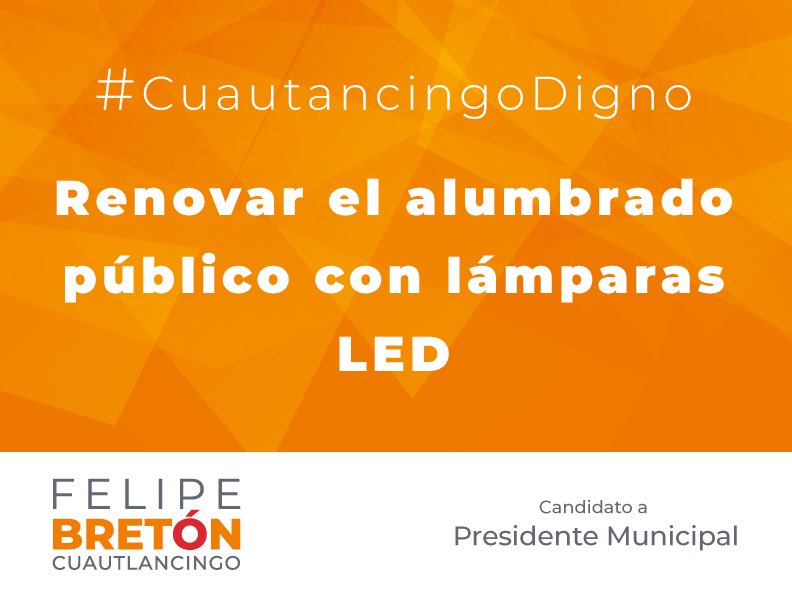FelipeBretonT's tweet photo. 💡💡Vamos a recuperar esos espacios públicos que son inseguros en lugares de convivencia, por eso vamos a comenzar por un alumbrado público eficiente. https://t.co/BbHg2ZCe0M