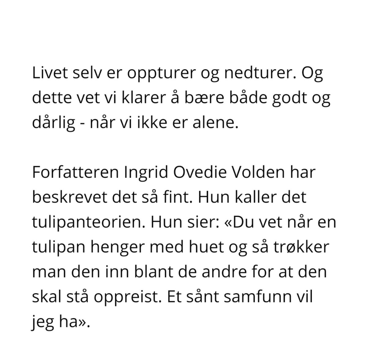 Så fint og rørende: Jeg er sitert i ordføreren i Tromsø sin 17. mai-tale! 🎈 Her er hele talen: tromso.kommune.no/ordfoerers-tal…