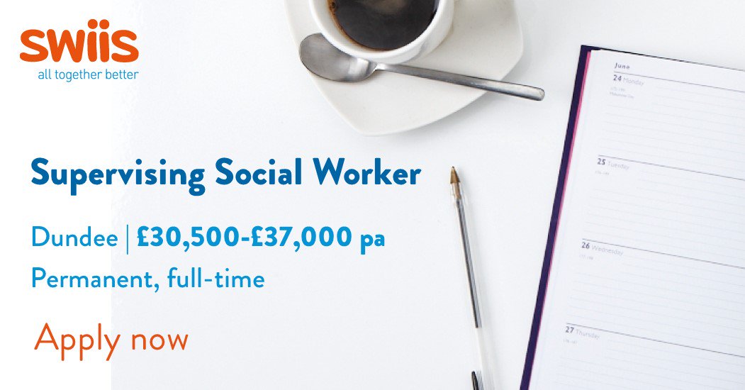 We're recruiting for a Supervising Social Worker to join us in Dundee. You will offer professional advice, guidance, training, support and supervision to foster carers and their families to sustain children and young people in placement.

Apply today: bit.ly/2K2dhU0