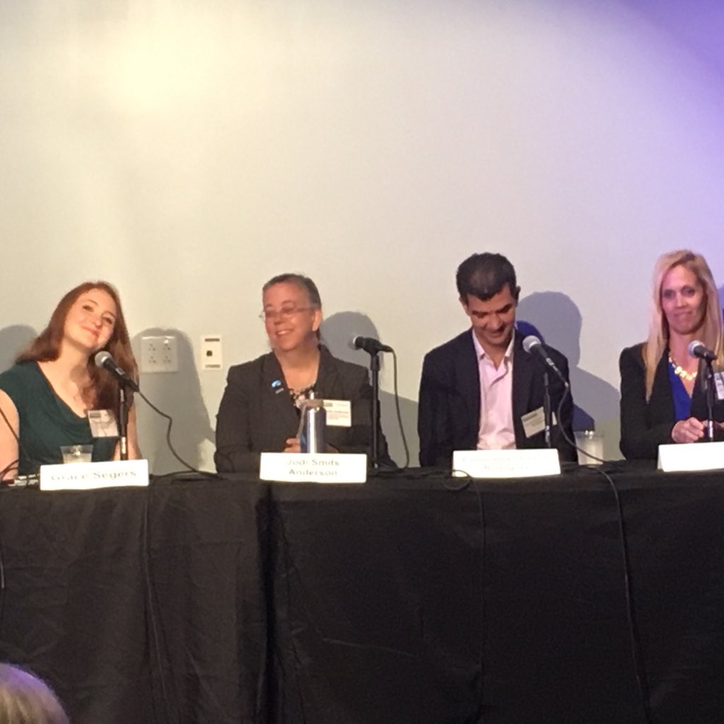 Panel at Sustainable NY with Meredith McDermott , Jodi Smits Anderson &amp; Ydanis Rodriguez #SustainableNY #sustainableHarlem