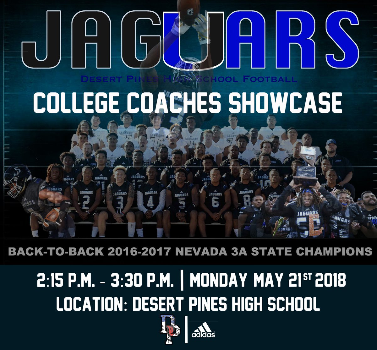 DHill39's tweet photo. #DPP Trying to give our kids maximum exposure! College Coaches will be in attendance!!! #CollegeBound #GenerationChangers #FreeEducation https://t.co/1OyUayFzTN